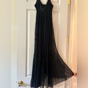 Long Black Dress with sequins